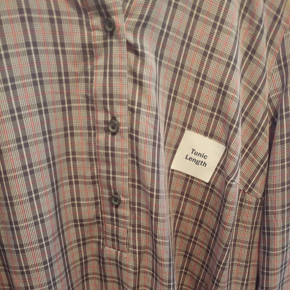 Plaid Pullover Tunic SZ M - Picture 5 of 6